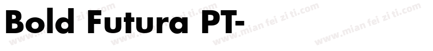 Bold Futura PT字体转换